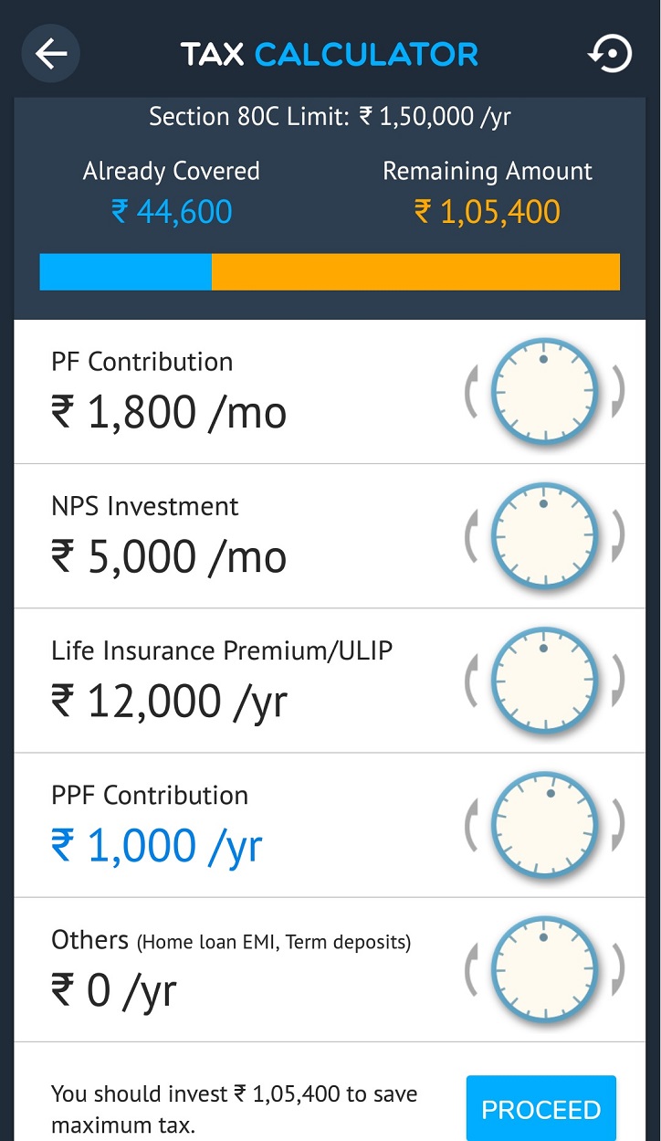 The Prudent Investor App Tax Calculator